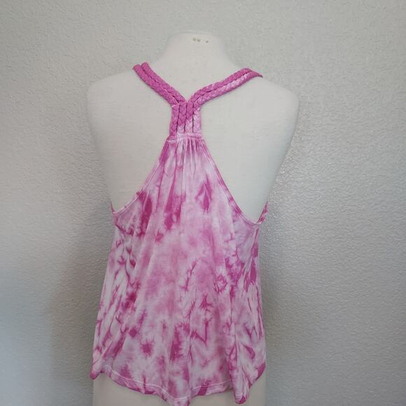 Mudd Pink Tie Dye Racerback Tank Size XL - Picture 8 of 11